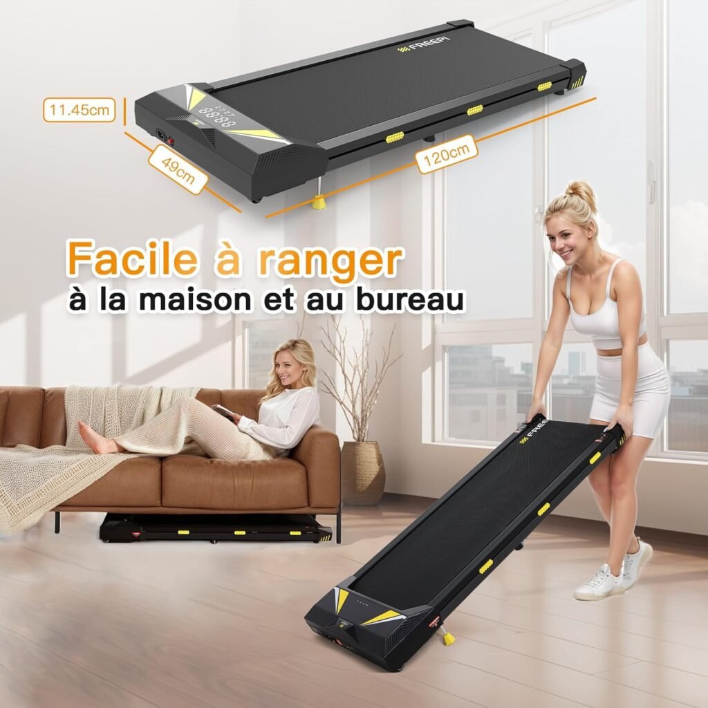 Tapis de course pliable inclinable à domicile